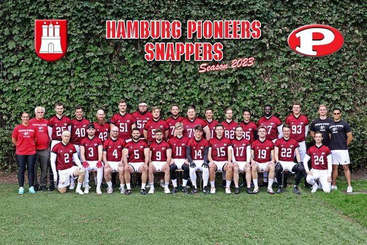 Hamburg Pioneers Snappers Team 2023, Foto: HB Fotografie, Holger Beck Hamburg-Pioneers-Snappers-2023-vorschau