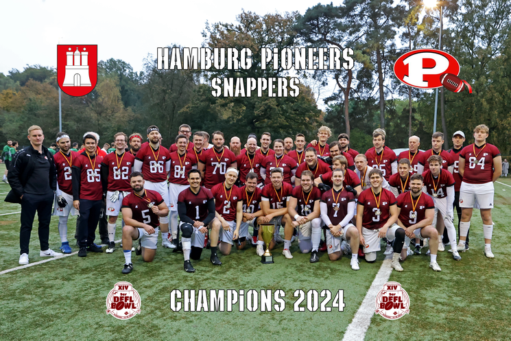 Hamburg Pioneers Snappers 9er Flag Meister 2024, Foto: HB Fotografie, Holger Beck Hamburg-Pioneers-Snappers-2024-vorschau
