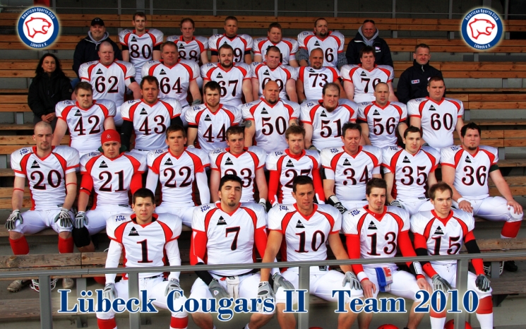 Lübeck Cougars II Team 2010, Foto: HB Fotografie, Holger Beck Luebeck-Cougars-II-2010-vorschau